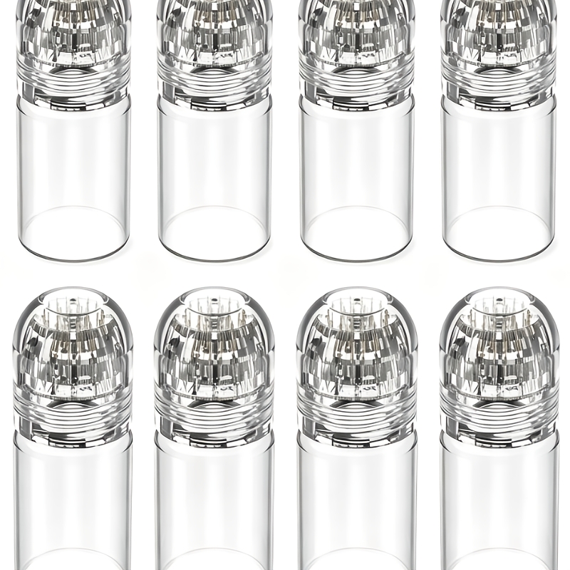 TEMU Derma Stamp, Serum Infusion Derma Stamp. Clear Reusable Built-in Liquid Bottle, Easy Twist-press Design, Compact Portable Size. Perfect For