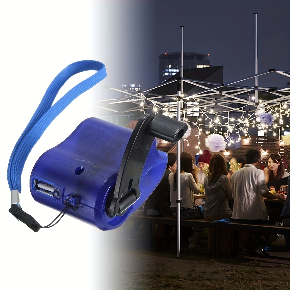 usb rechargeable hand crank charger portable manual power supply flashlight generator phone charger for outdoor hiking camping emergency survival   Product details 5