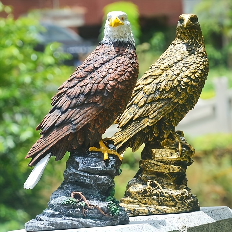 

Eagle Sculpture - Majestic Bird Figurine For Home & Garden Decor, Perfect For Office, Farmhouse, And Yard Accents