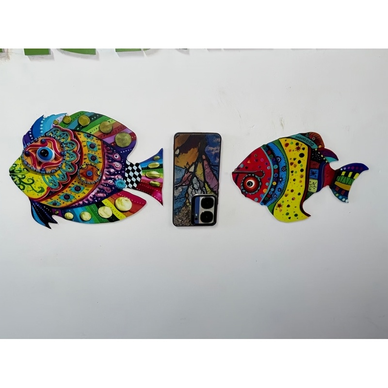 TEMU 2pcs Wall Decor - Handmade Recycled Wood Ocean Theme With Starfish And Crab, Indoor/outdoor Hanging Ornament, Suitable For Patio, Beach House, Party - Ideal Holiday Gift, Ocean Theme Decoration