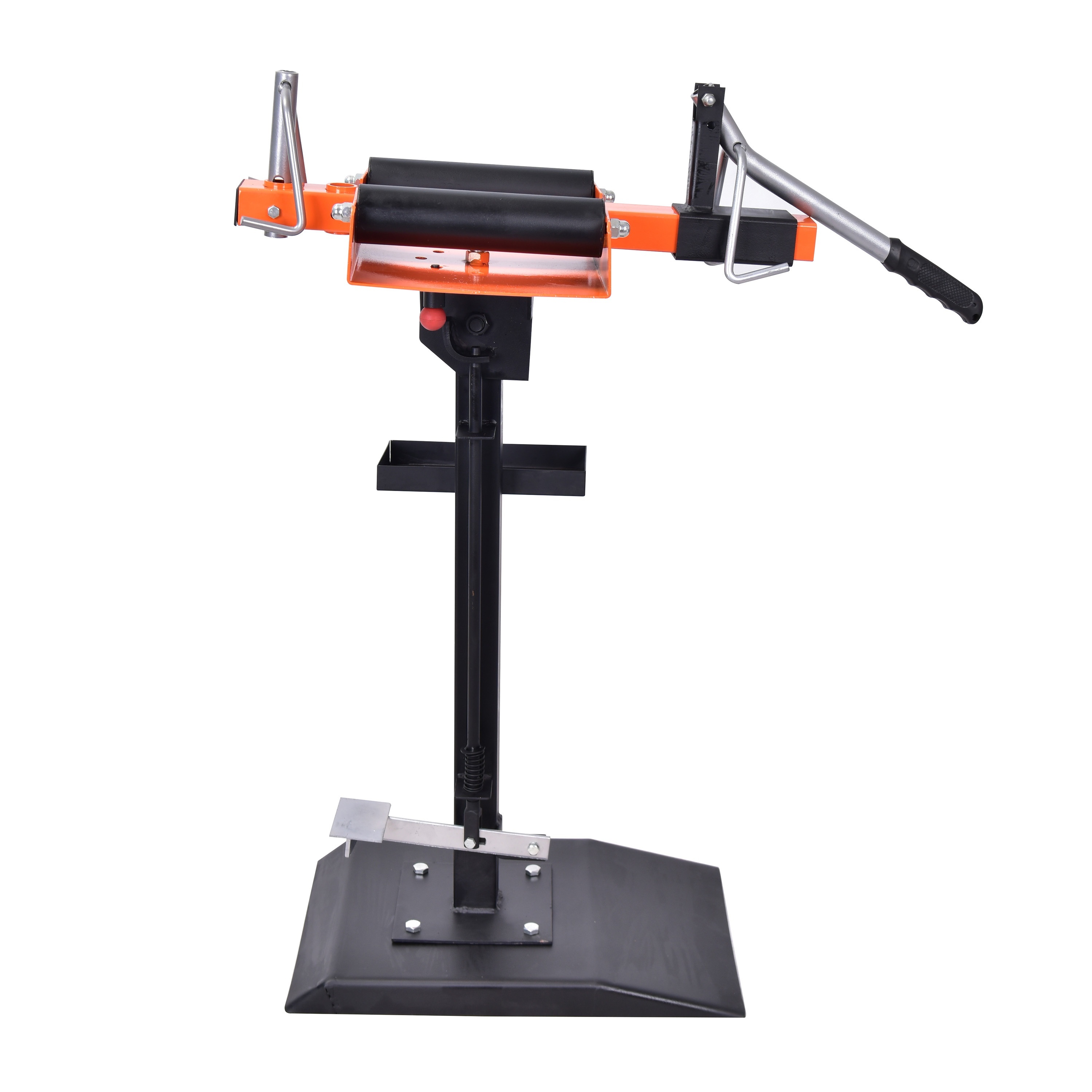 

Aain Manual Tire Spreader, Motorcycle Tire Changer With Attached Tool Tray, Tilting Swivel