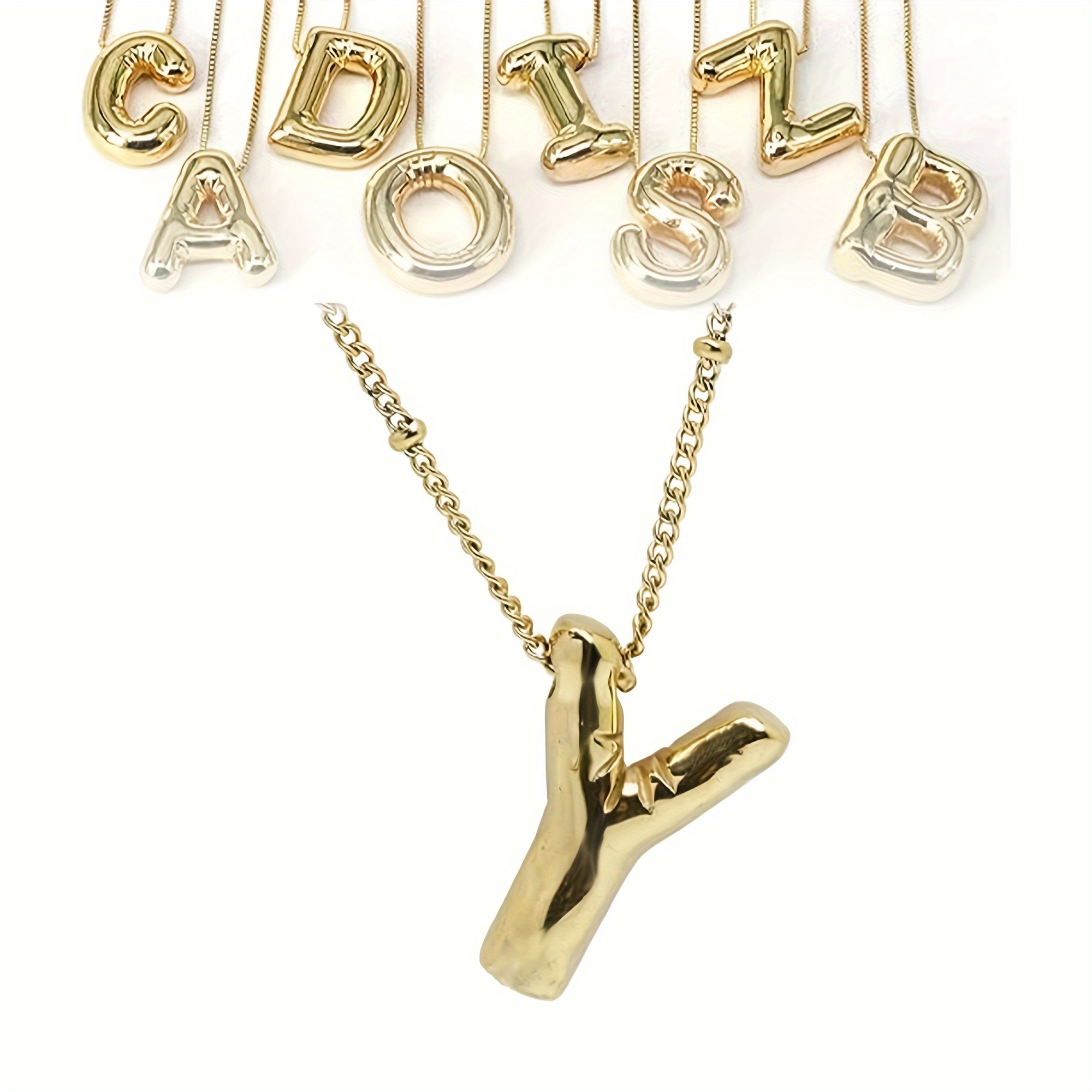 M bubble letter on sale chain