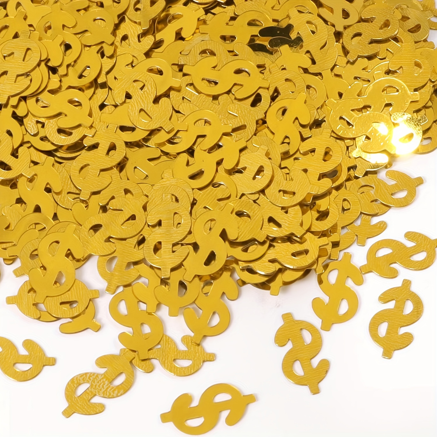 Set, Golden Dollar Sign Sequins Festive Atmosphere Sprinkling Confetti Christmas Decorations Wedding Birthday Party Supplies Activities