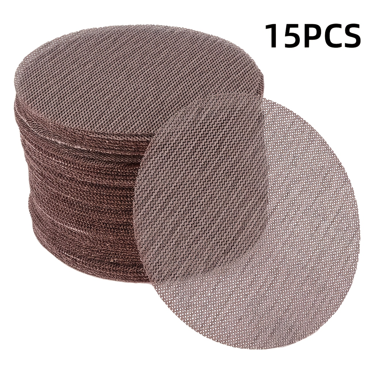 TEMU 15 dischi abrasivi a maglia da 6 pollici (150 mm) Grana 80/120/180/240/320/400 - Levigatura senza , per pannelli di gesso, lucidatura superfici