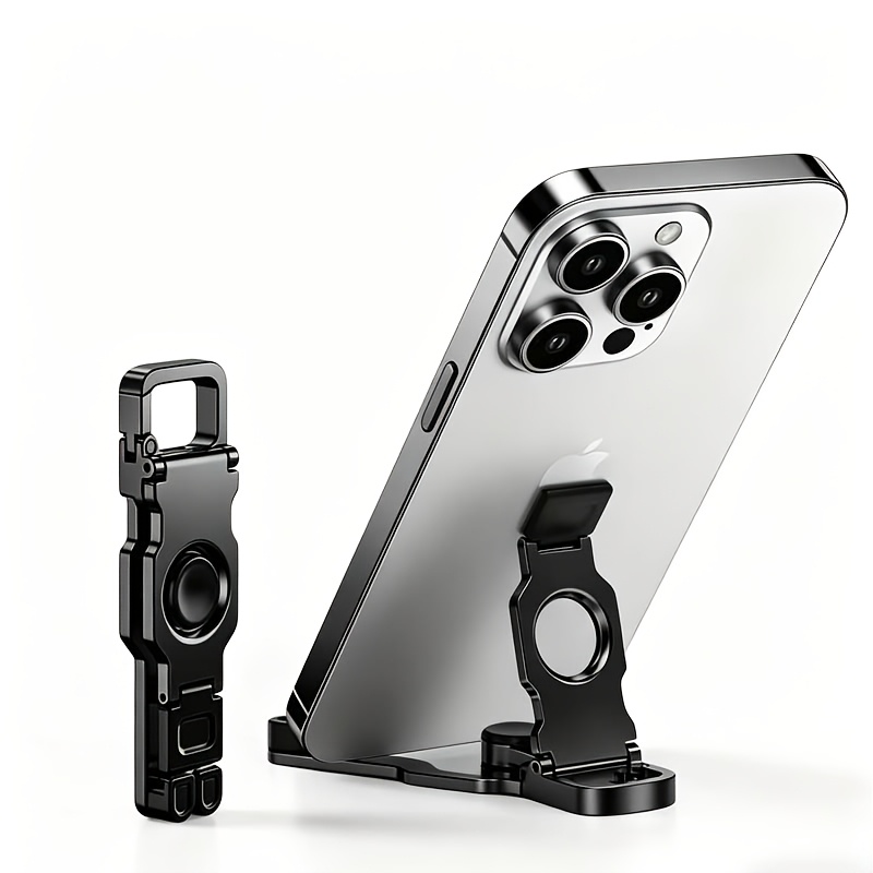 TEMU Support de téléphone gyroscopique pliable et portable pour le bout des doigts, adapté à la détente et à la relaxation quotidiennes. Support de