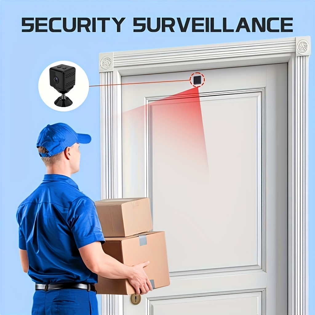 2k mini wireless security camera with 2 4g wifi and   continuous video recording magnetic mount   camera indoor surveillance for   monitoring usb battery powered   sd card cloud storage Product details 4