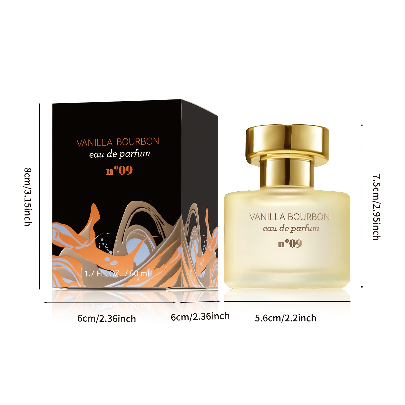 50ml vanilla bourbon eau de parfum no 09 scent Temu Saudi Arabia