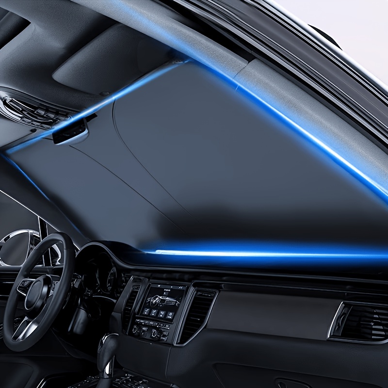 Image of New Car Sunshade, Car Interior Windshield Sunshade, Car Sunshade Board. Halloween Christmas Christmas Eve New Year