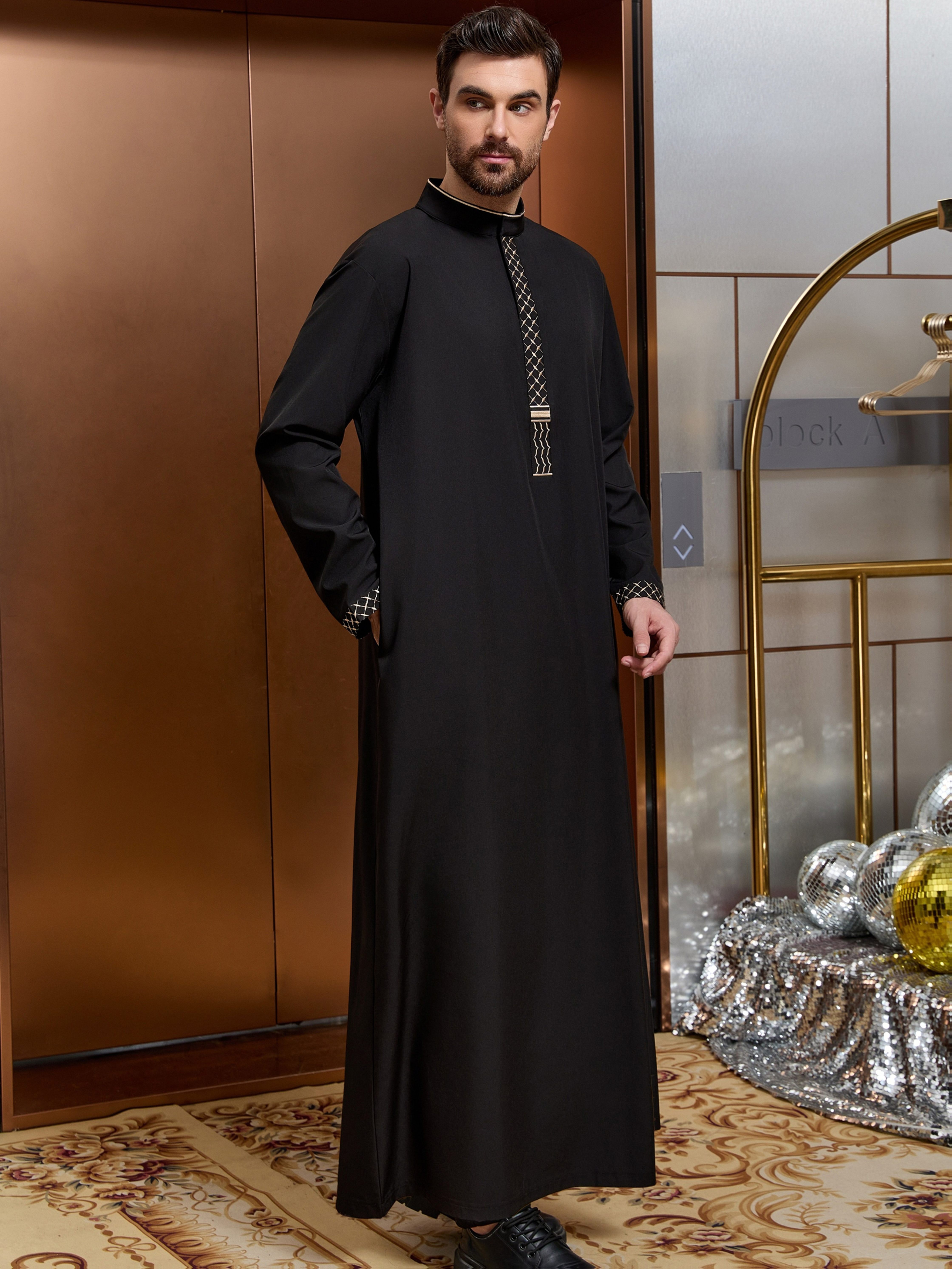 islamic muslim arab traditional robe dress classic - Temu Bahrain