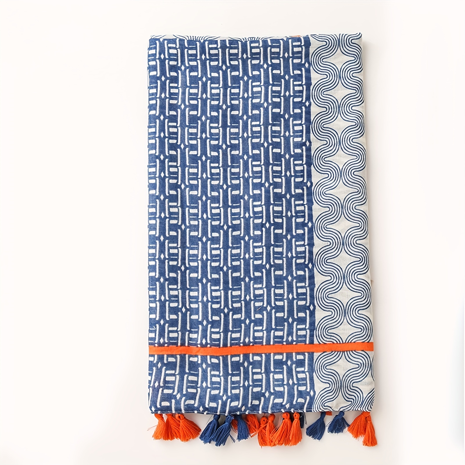 Rectangular Trendy Printed Beach Scarf for Women