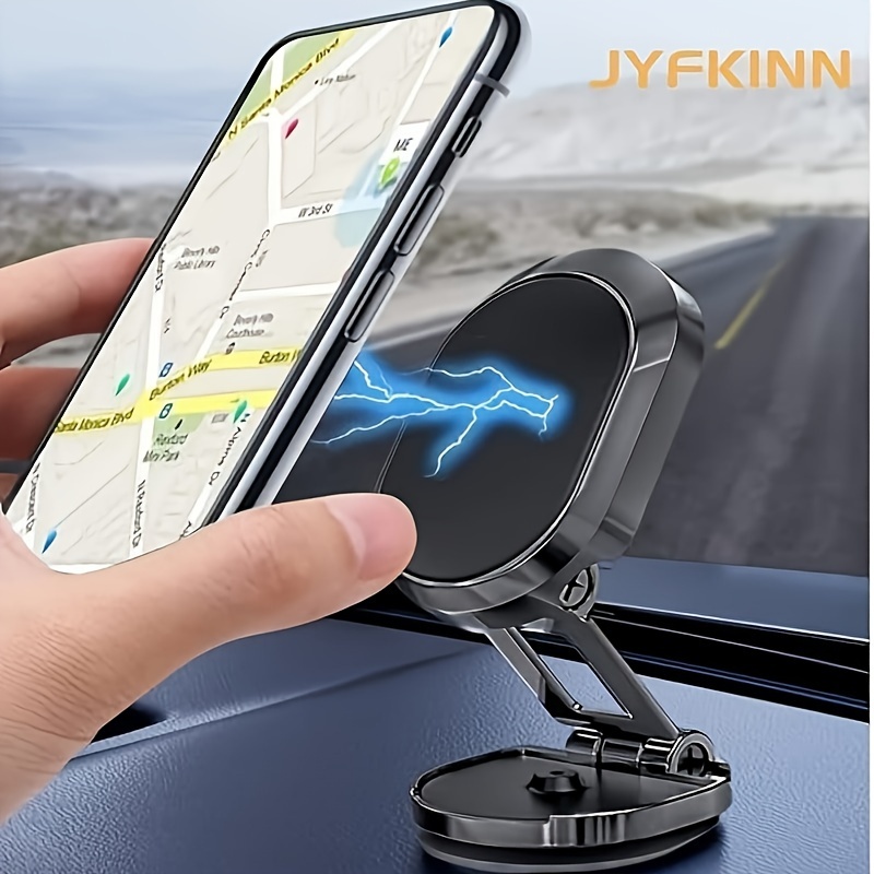 

Magnetic Car Phone Holder, Car Folding Magnetic Mobile Phone Holder Dashboard Holder Magnetic Mobile Phone Holder Strong Magnet Car Navigation Car Mount Mobile Phone Holder 360 Navigation Holder