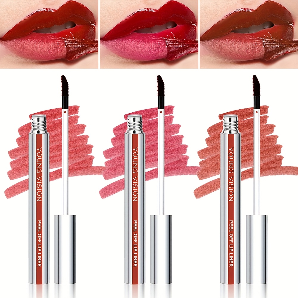 vision off matte lip liner lipstick waterproof smudge proof high   for   lips long lasting wear 3 colors set   lip   0