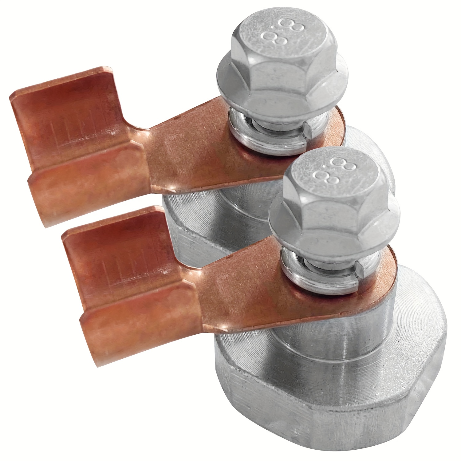Image of 2 Magnetic Welding Heads, Sturdy Magnetic Fasteners, Stable Conductivity, Welding Magnet Support Tools, 500a Welding Support Clamps, Supporting Up To 3kg, For Welding (silver)