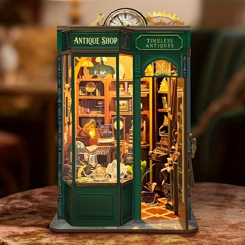 Image of Nostalgic Vintage Items 3d Assembly Models That Embedded As Decorative Pieces For Bookshelves, Perfect For Embellishing Christmas Parties Or Birthday Celebrations