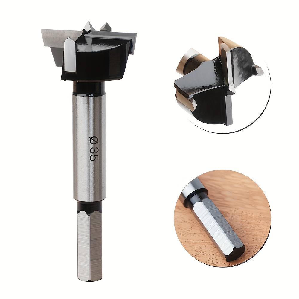 一套   隐形铰链定位器孔开孔器，木工柜门钻孔导向定位器，可调节多功能冲击工具套装，适用于木工、金属和铝制品，手动操作，无需电池 商品详情 5