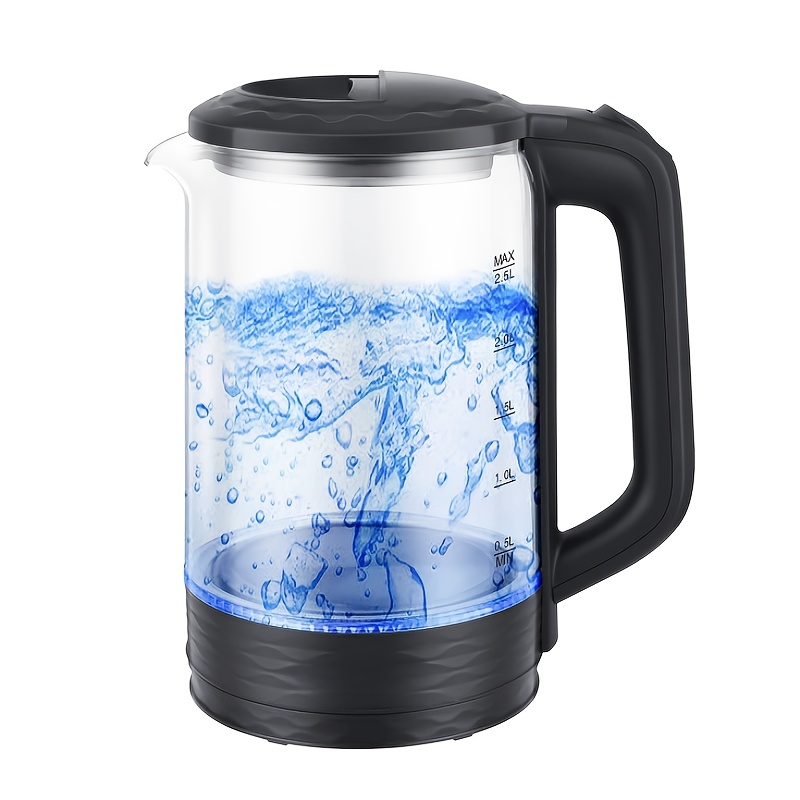 2.5L 1500W Electric Kettle, Fast Boiling And Automatic Power-Off Function, 360° Rotating Base - Stainless Steel Coffee Tea Kettle, Suitable for Home/Office, Boil-Dry Protection, Anti-Scalding Handle (South African Plug)