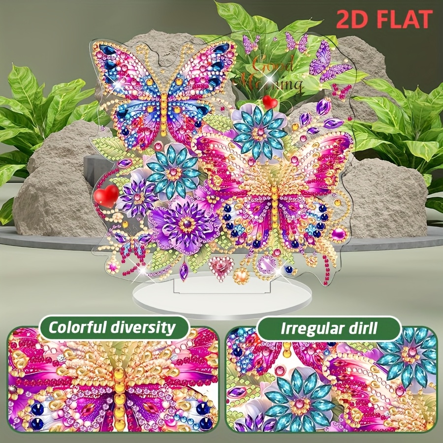 Image of 2d Flat Flower Design Acrylic Diy Handicraft Decoration Suitable For Home Wall Door Window Decoration Suitable As Festival Gifts