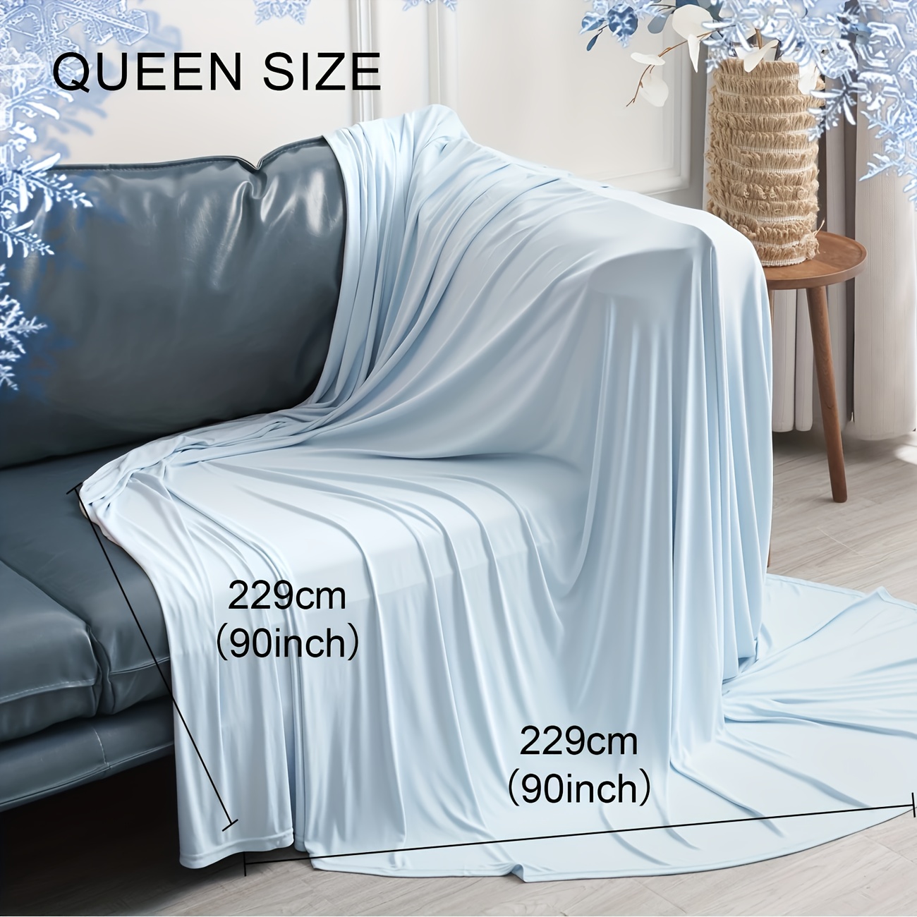 asfela ultra soft double sided cooling blanket breathable lightweight and durable ideal for hot sleepers   home office dorm room decor and additions spring or   blanket travel and car use machine washable