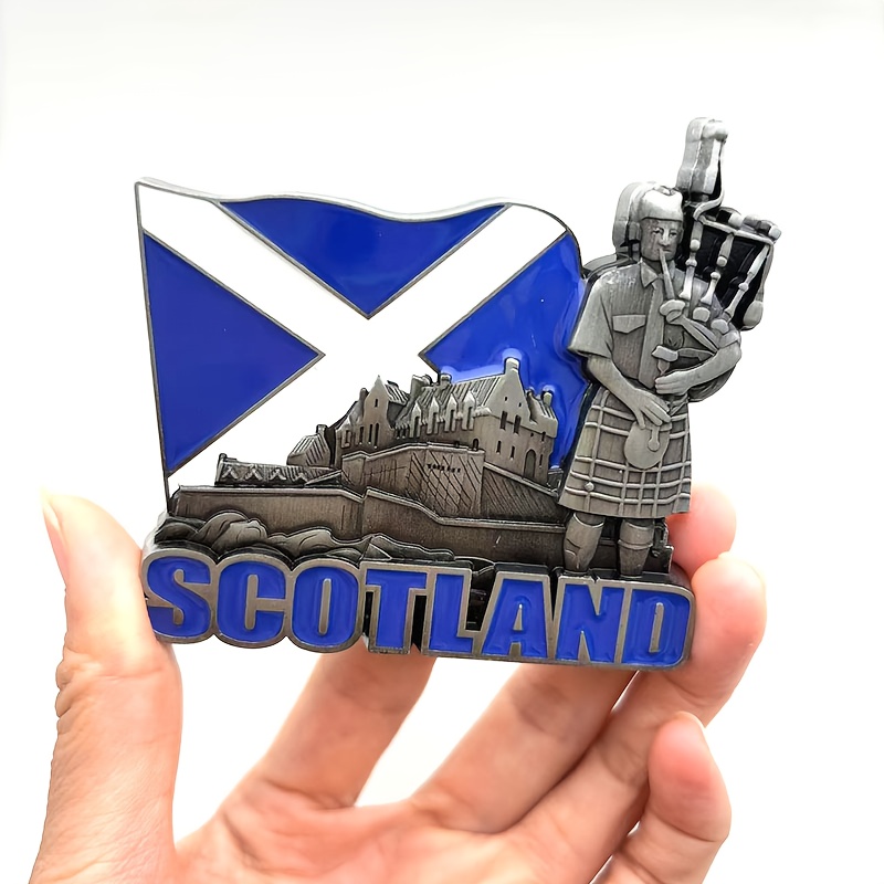TEMU 1pc Scottish Theme Fridge Magnet - + Souvenir, Home Office Kitchen Decorative Accessory For Dishwasher