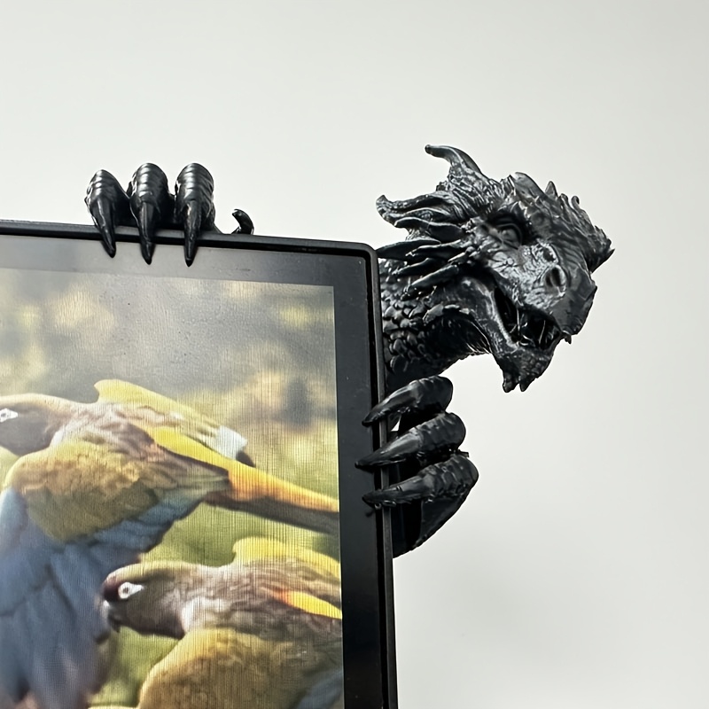 TEMU 3d Printed Fantasy Creature Display Ornament - Pla Plastic Gothic Style, Suitable For Desktop And Computer Monitor Edge Decoration, Multi-scene