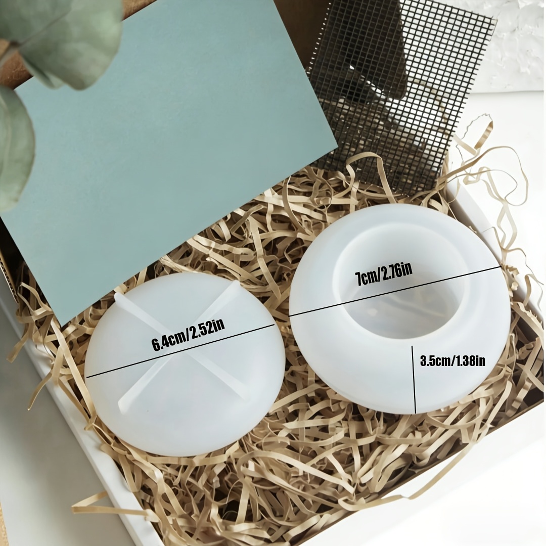 TEMU Resin Silicone Mold Diy Resin Casting Moulds For Small Jewellery Storage Jars Mini Storage Tins With Silicone Moulds Diy Handmade Candle Cups &