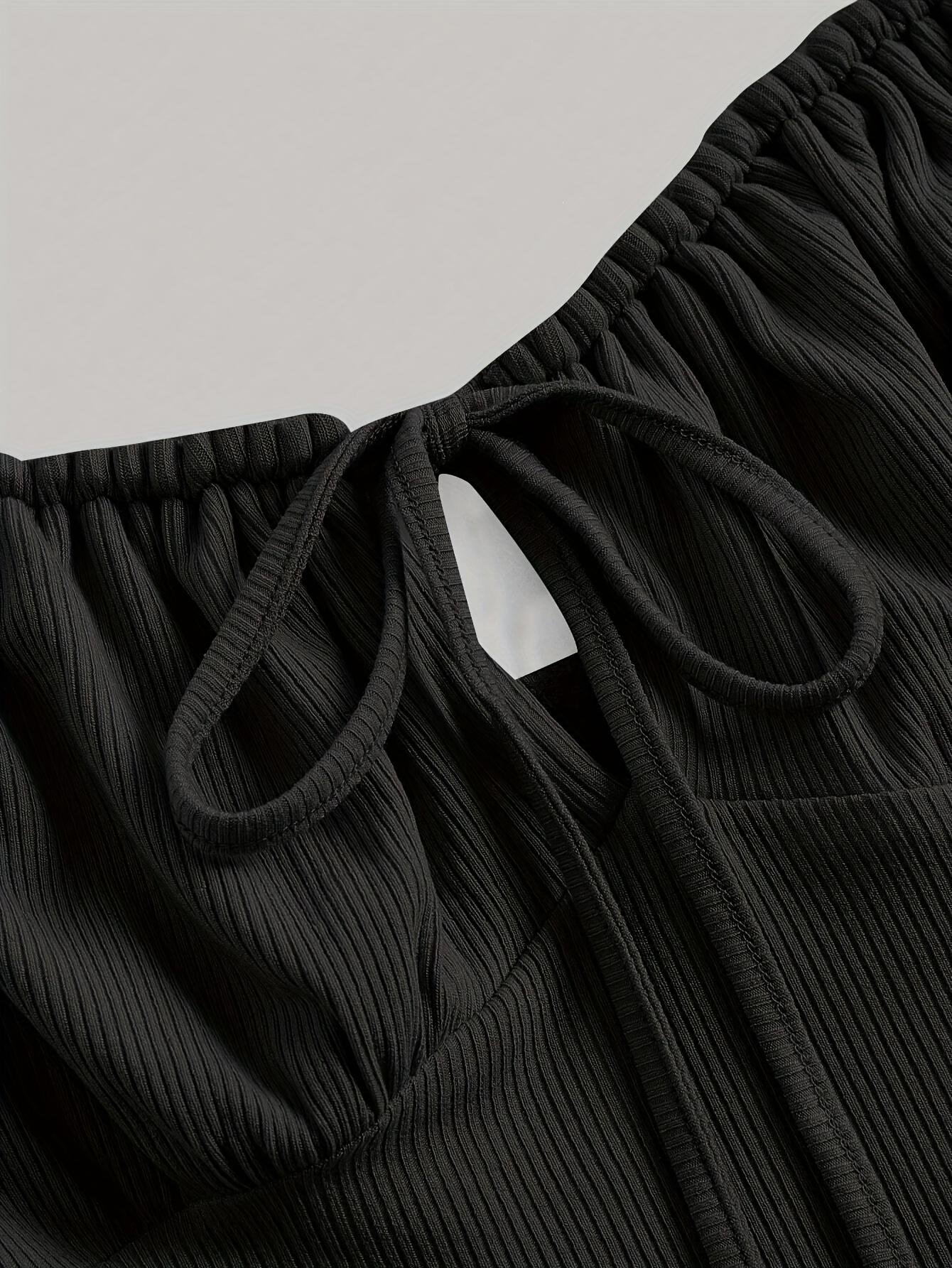 Front-Laced Dress with Ruffled Straps
