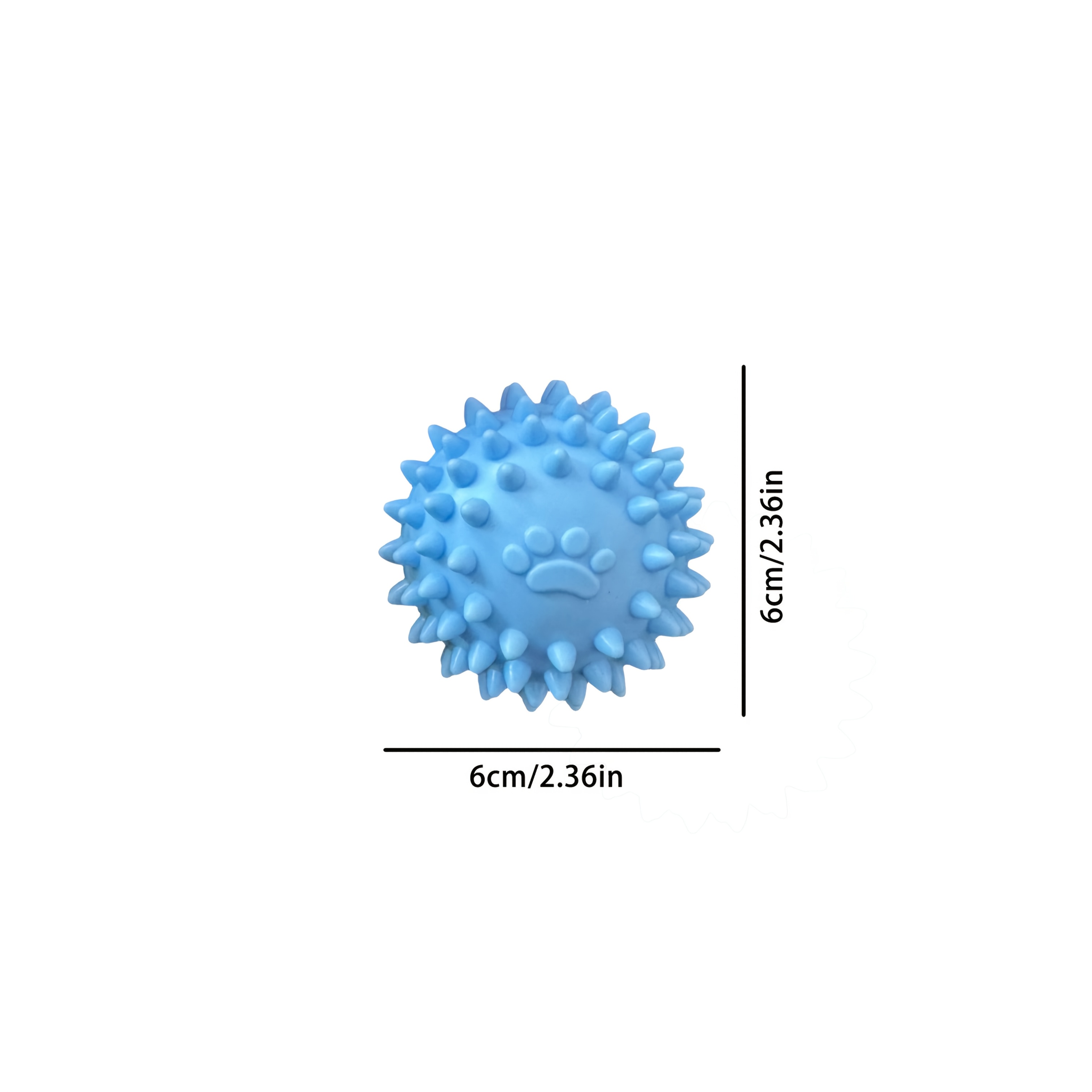 Durable TPR Footprint Dog Bite Balls for Teething