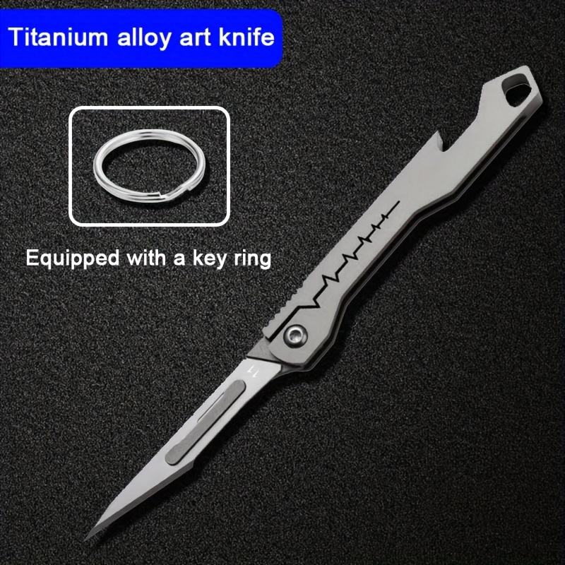 titanium alloy folding knife  , bladeless portable edc, diy and daily practical   - business,   & science - Temu Nigeria