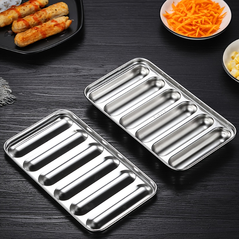 TEMU 2pcs 304 Stainless Steel Sausage Mold, Suitable For Steaming, Cooking Sausages And Making , Comes With A Grinder For Grilling, Convenient For