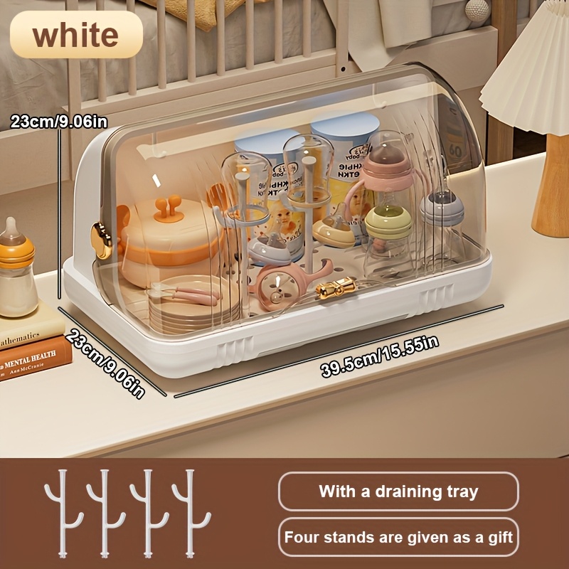 Bottle Draining Rack, Drying And Dust-proof Storage Rack, Tableware Storage Box Rack, With Lid, Water Cup