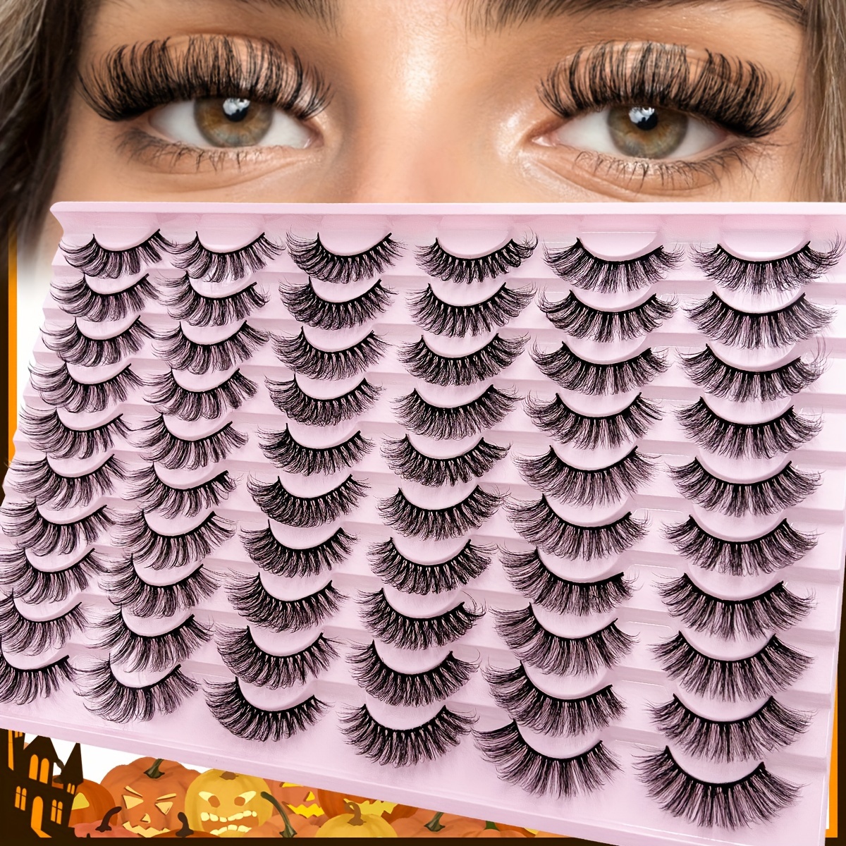 

30 Mixed False Eyelashes Set, - & Falsies, C , & , 16-21mm Fluffy , Application , Lengths For &