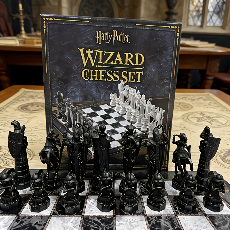 TEMU Authentic Harry Potter Chess Set, High-fidelity Movie-themed Chessboard, Ideal Gift For Fans. Suitable For Birthdays, Holidays, Father's Day,