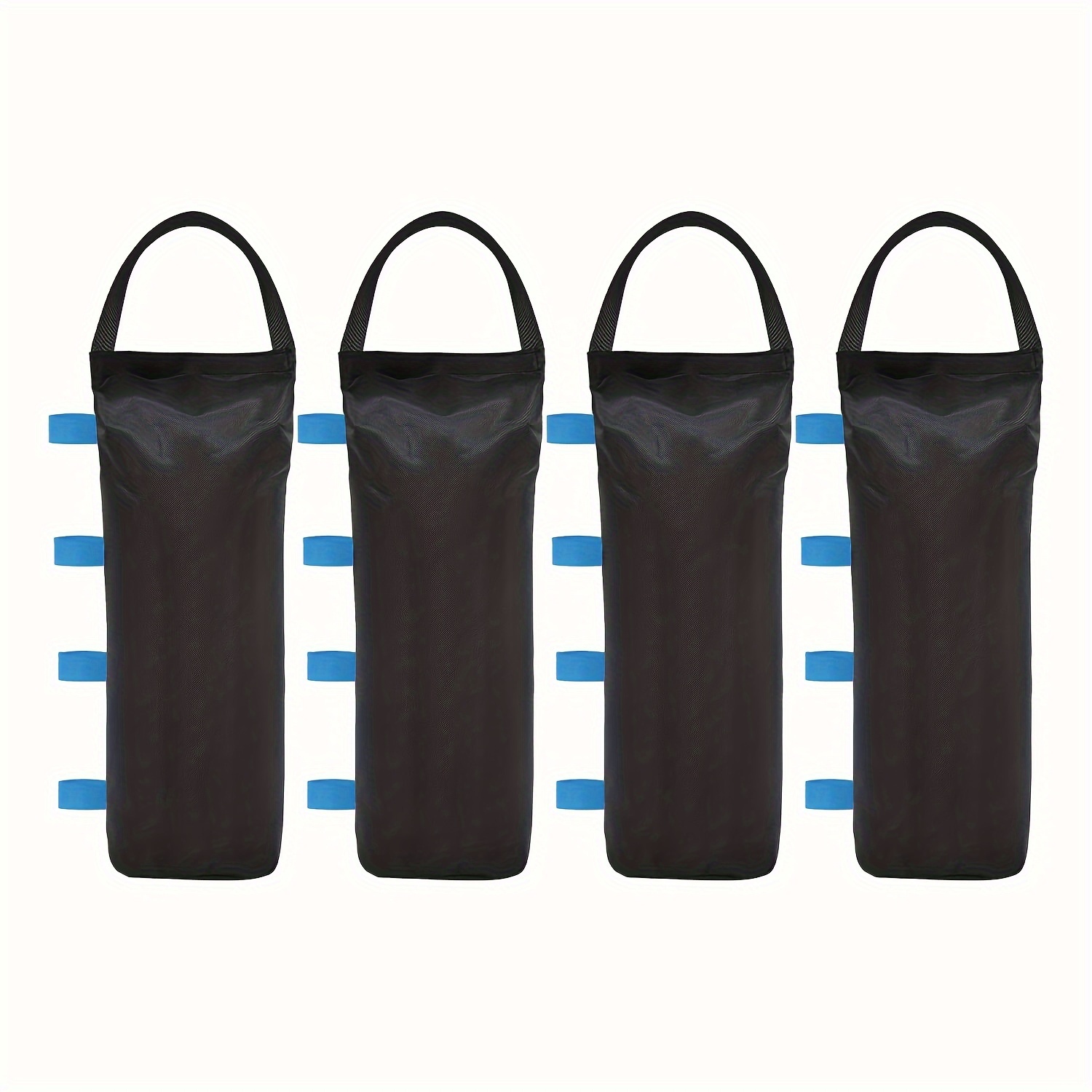 

4pcs 120 Lbs Weights Sand Bags For Advertising Tent Sunshade Fixed Pop Up Tent No Sand, Colourful Fixing Straps