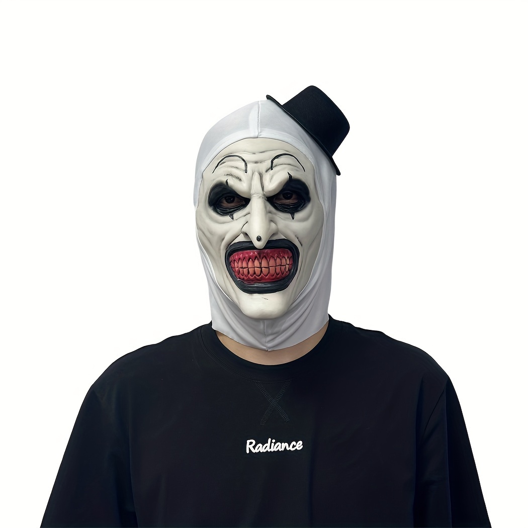 Halloween-Maske „Adam“ – Gruselige Latex-Kopfbedeckung Mit Großen Zähnen, Für Cosplay & Partys (Erwachsene)