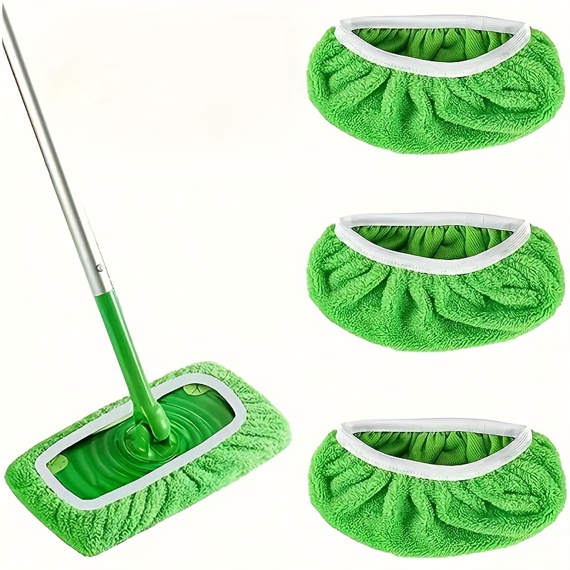 3pcs Of Reusable Mop Pads, Mop Replacement Cloth, Mop Replacement Pad, Flat Floor Mop Cloth - Washable And Durable Replacement Mop Cloth, Wet And Dry Use, Easy To Clean, Essential Household Cleaning Supplies (mop Not Included)