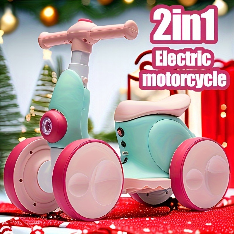 

6v Ride On Car Children's Electric Scooter/gliding Walker 2-in-1 With Bubble From The Rear Children's Electric Scooter Christmas Gift Birthday Gift New Year Gift Gift Toy Human Toy Car