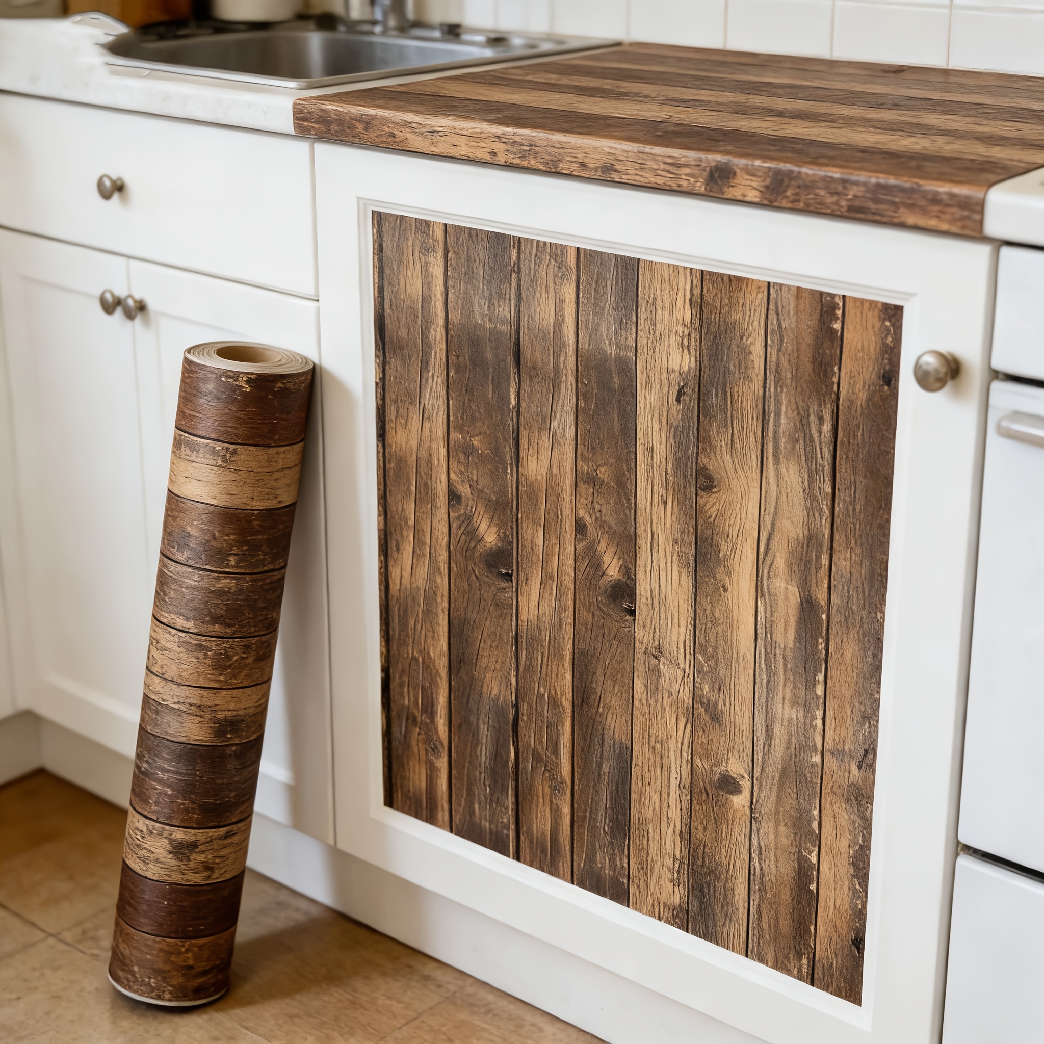 1 roll brown wood grain wallpaper wood grain contact paper peel and stick wallpaper vintage wallpaper self   wallpaper suitable for countertops cabinets drawers closet shelves home decoration room decoration vintage decor