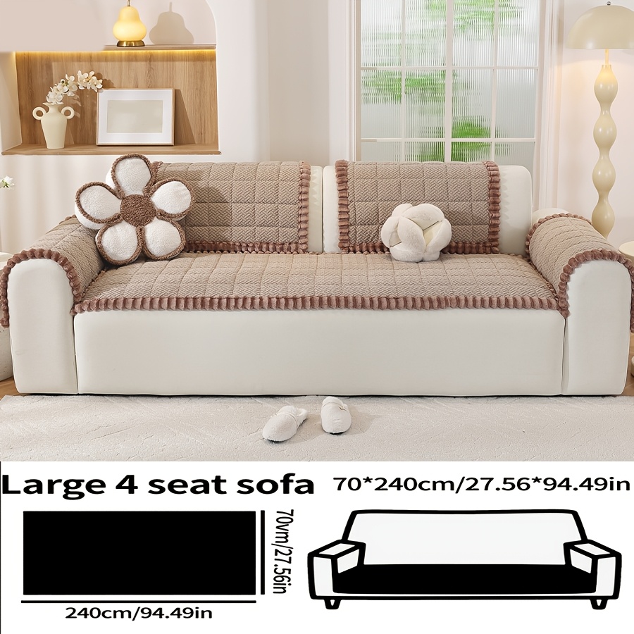 TEMU 1pc Sofa Cushion, Exquisite Pattern, Soft And Comfortable, To Install, Machine Washable And Hand Washable, Pet-friendly. Features 1pc Laying