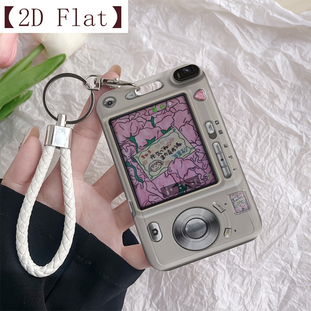TEMU 2d 2d Flat Floral Memo Pattern Durable Plastic Id Badge Holder With Lanyard Slide Design For Cards Transparent Window Compatible With Credit,