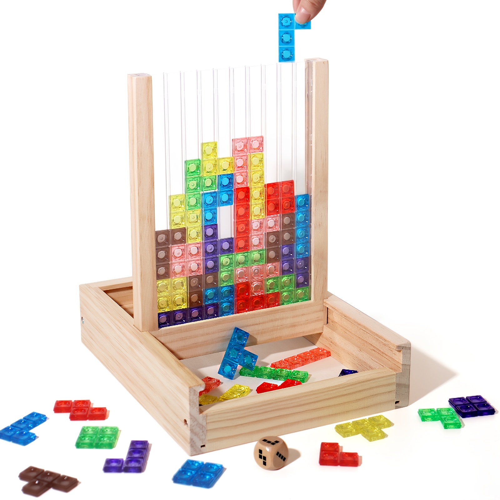Image of 3d Stacking – A Toy That's Fun For Solo And . Roll The Dice To Shapes, And Is Super . Vibrant Colors And Versatile Designs Help Thinking And Hand