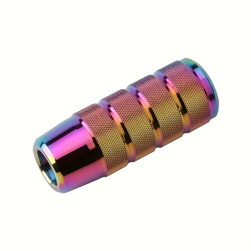 TEMU [jdm] 1pc 3.7" / 9.5cm Universal Non-slip Gear Shift Knob Manual Transmission Aluminum Alloy Knurled Shifter Lever Knob