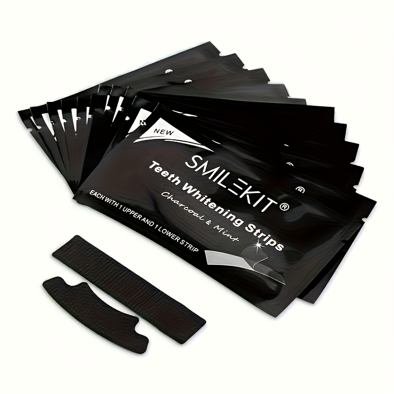  teeth whitening strips charcoal mint 7 pouches 18 pap whitening upper lower teeth safe free teeth whitening strips charcoal mint flavor free strips teeth whitening products details 6