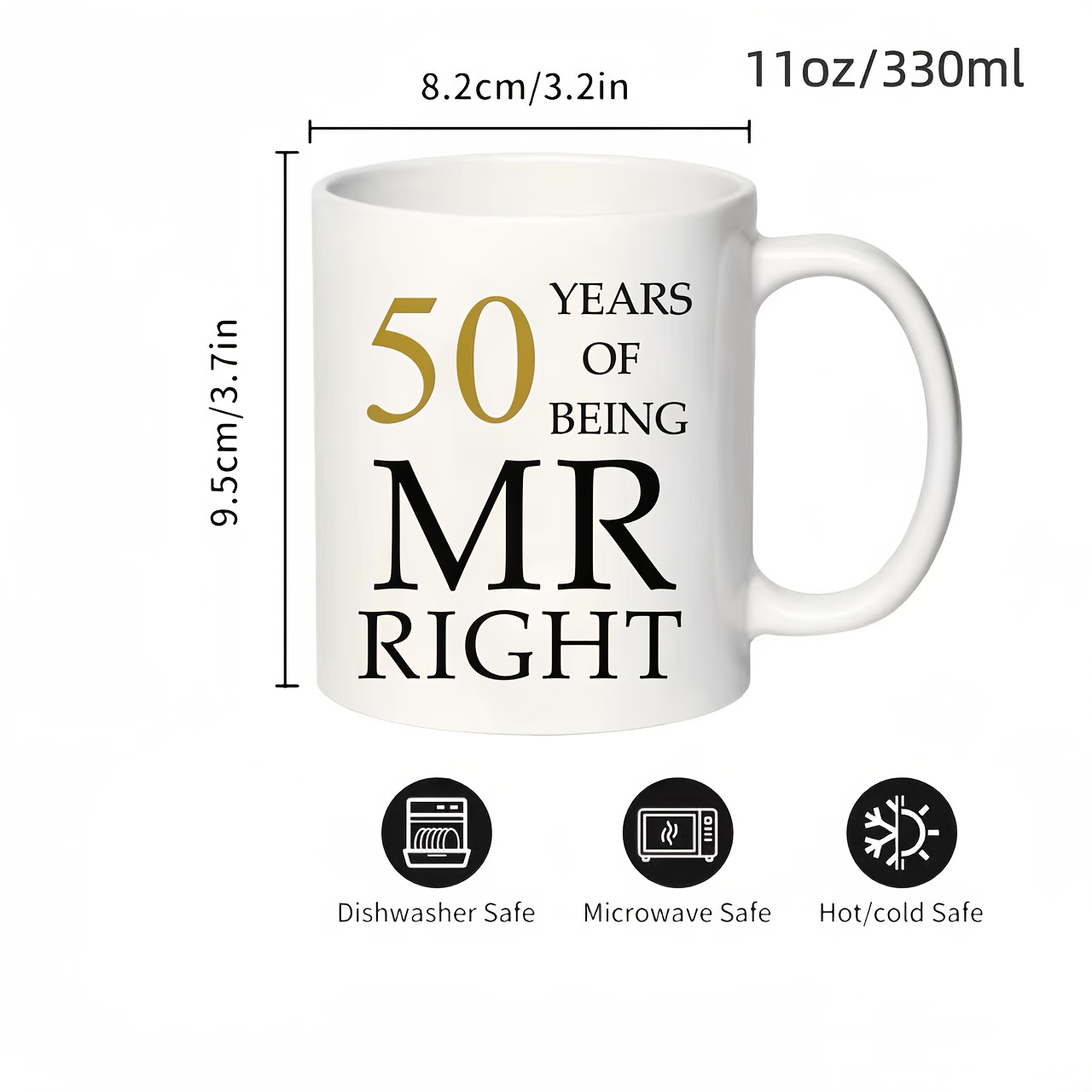 1pc 50th wedding anniversary coffee mug couples golden 50th - Temu Cyprus