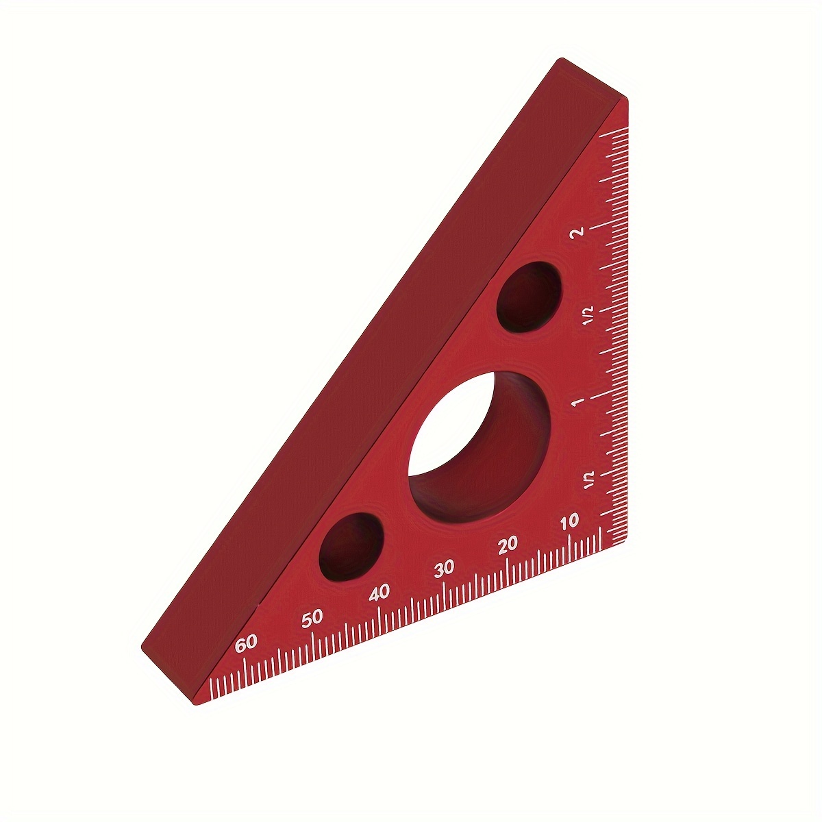 

Aluminum Alloy Triangle Ruler, Precision 45/90 Degree Metric Scale, Thickened Multifunction Woodworking Angle Tool - 1pc