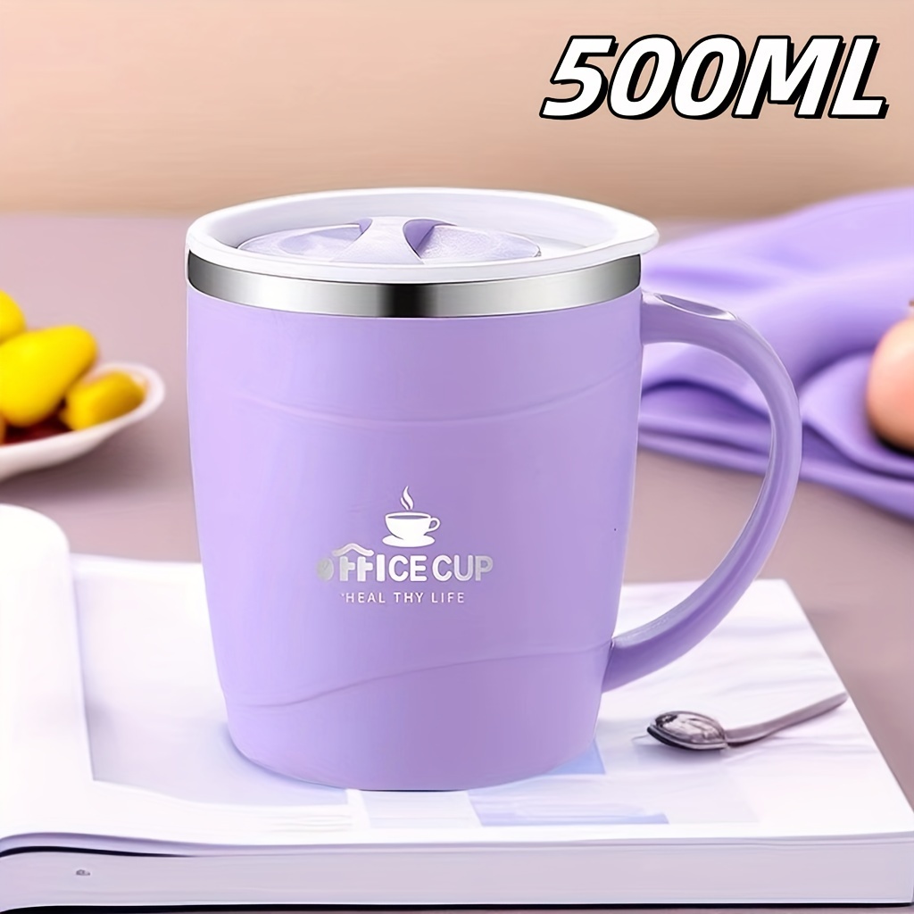 Image of 1pc Us304 Stainless Steel 500ml Outdoor Party Camping Coffee Cup Water Bottle Portable Travel Mug