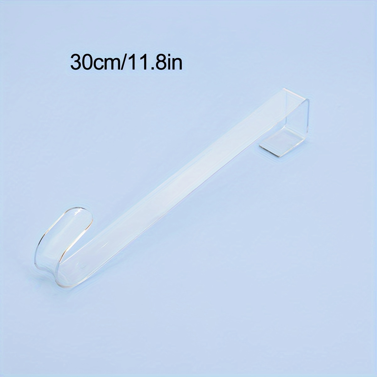12in 15in Clear Wreath Hangers For Front Door, Christmas Easter Decorations Clear Fall Wreath Door Hanger, Welcome Sign For Front Door Over The Door Hooks Organizer Home Holiday Decor (1pc)