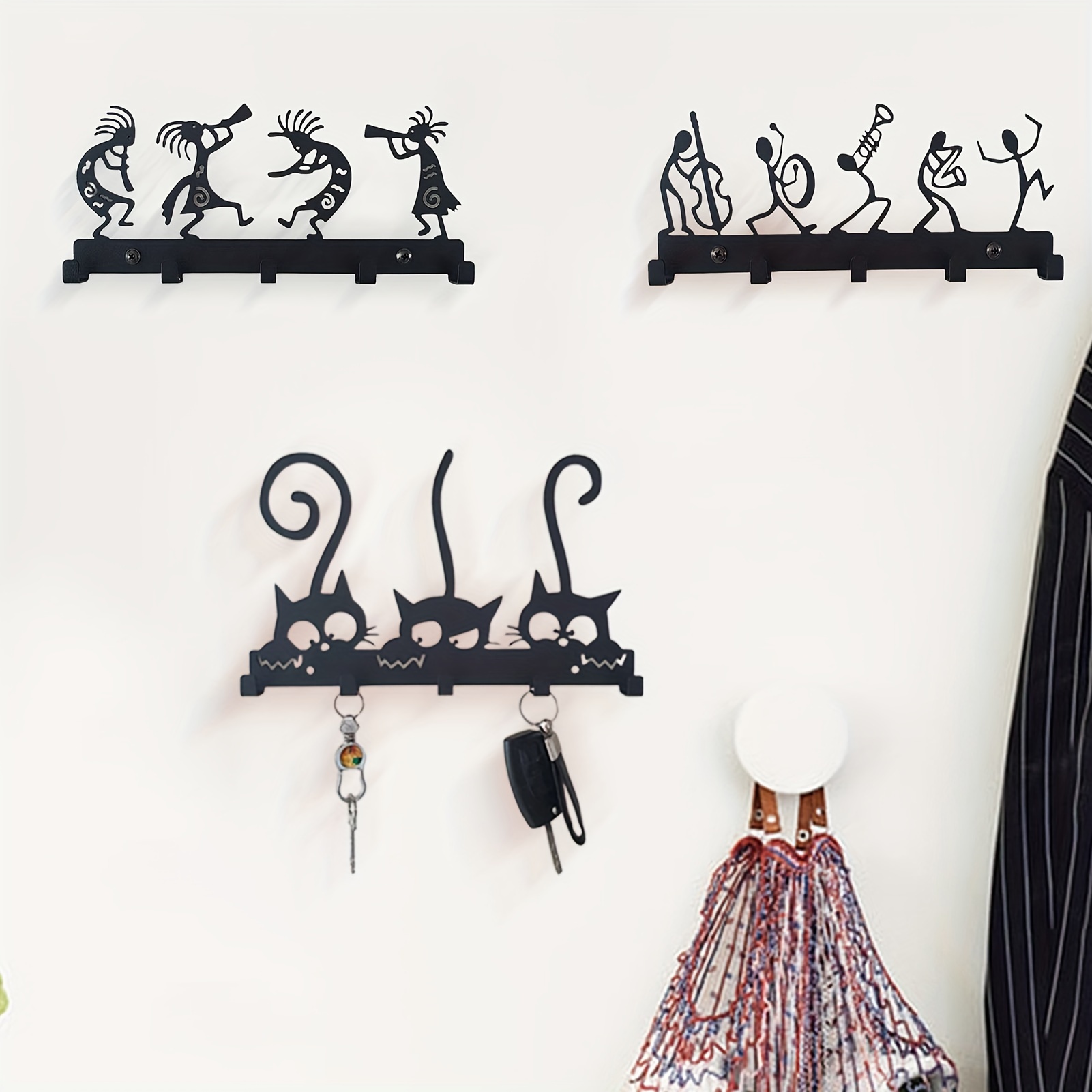 Wall Mounted Coat Rack Wall Hooks Clothes Hangers Vintage - Temu Austria