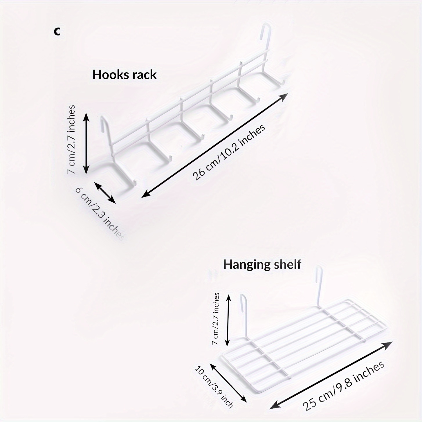 Hanging Wall Baskets Hooks Rack Wall Grid Accessories Wire - Temu