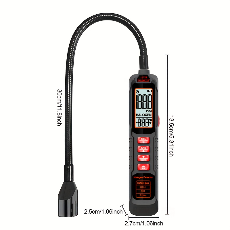 professional halogen refrigerant leak detector digital lcd - Temu