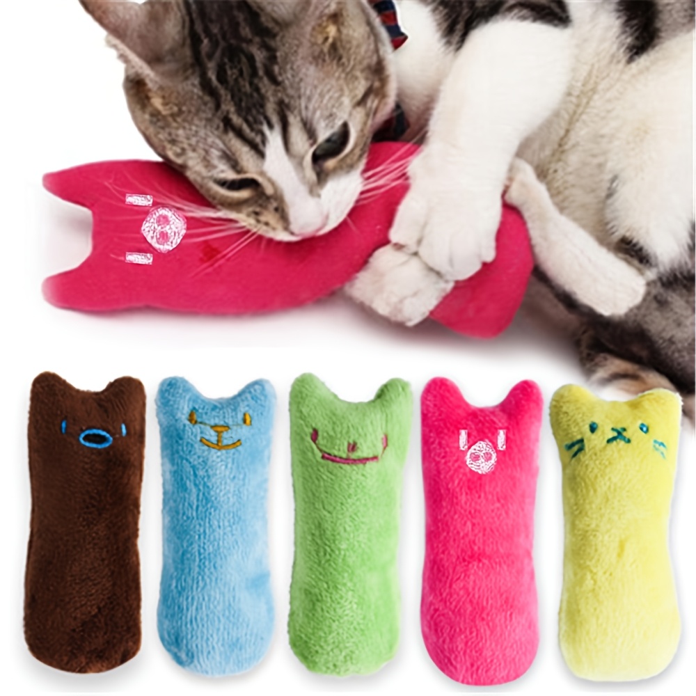 1  design cat teaser toy containing squeaky plush pillow toy interactive pet supply without battery